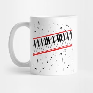 Michael 80s Beat It Piano // Keyboard Design Mug